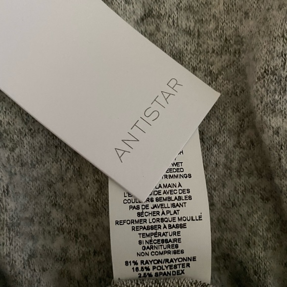 Antistar grey crop sweater NWT - Picture 2 of 4